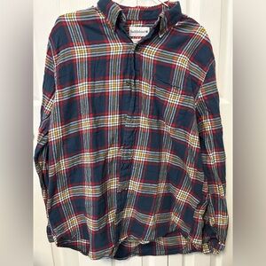 Plaid Button-Up Shirt